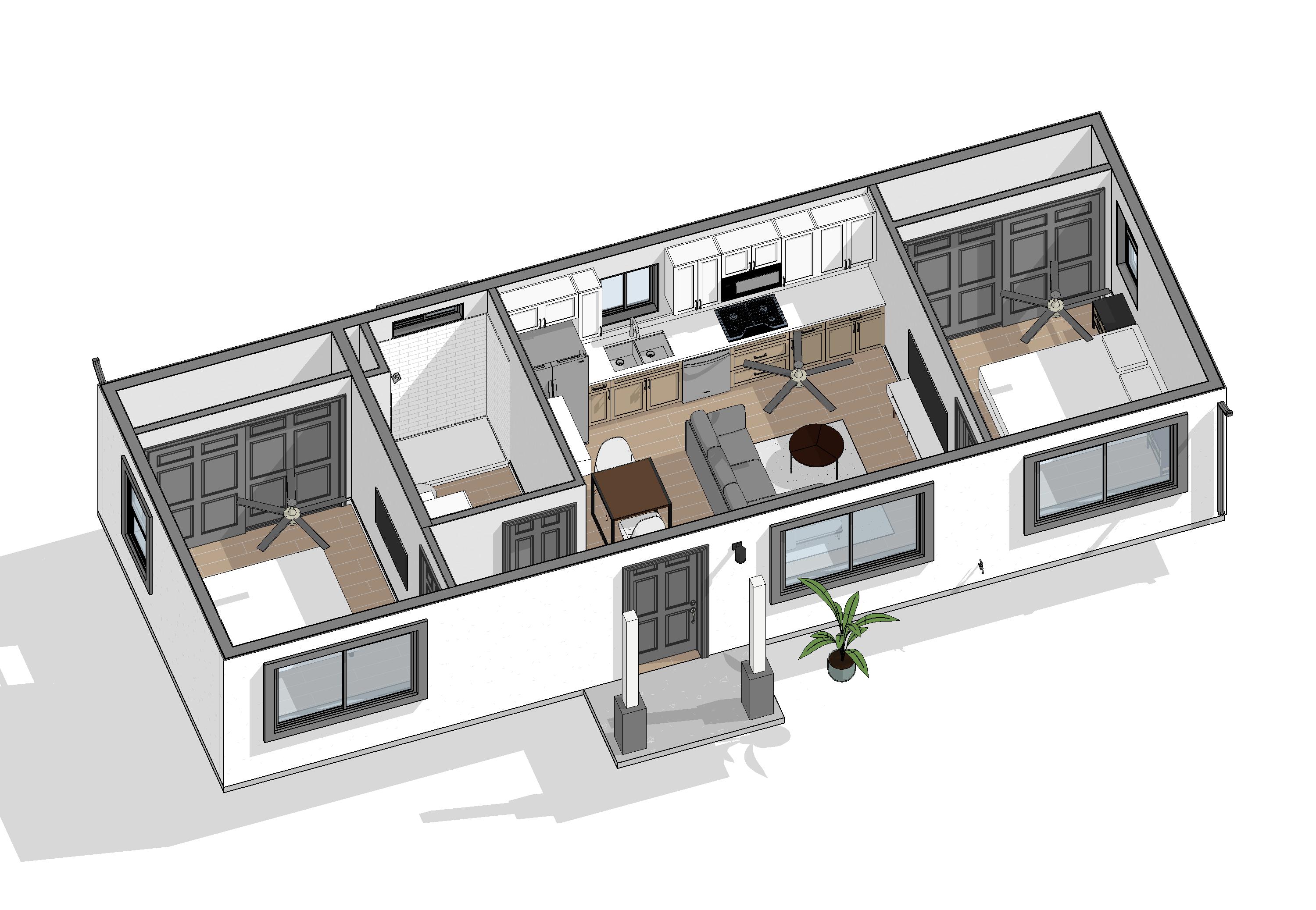 Terra 3D Isometric Model — Alternate View